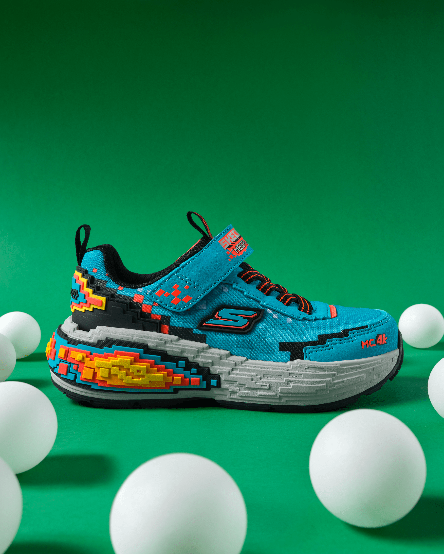 Skechers Megacraft 4K Büyük Erkek Çocuk Mavi Spor Ayakkabı 402160L